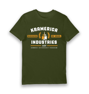 Forest Green Printed T-shirt Front