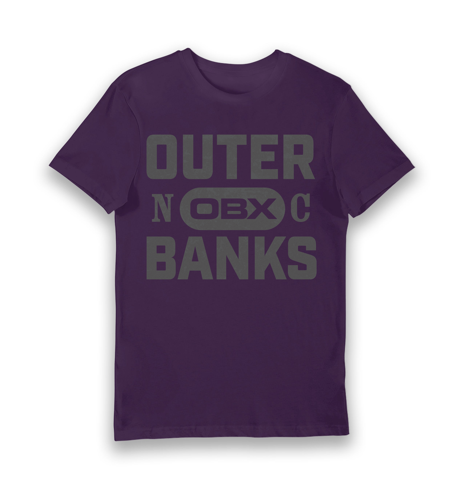 Purple Printed T-shirt Front