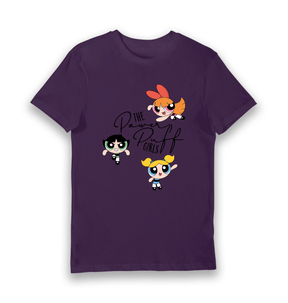 Purple Printed T-shirt Front