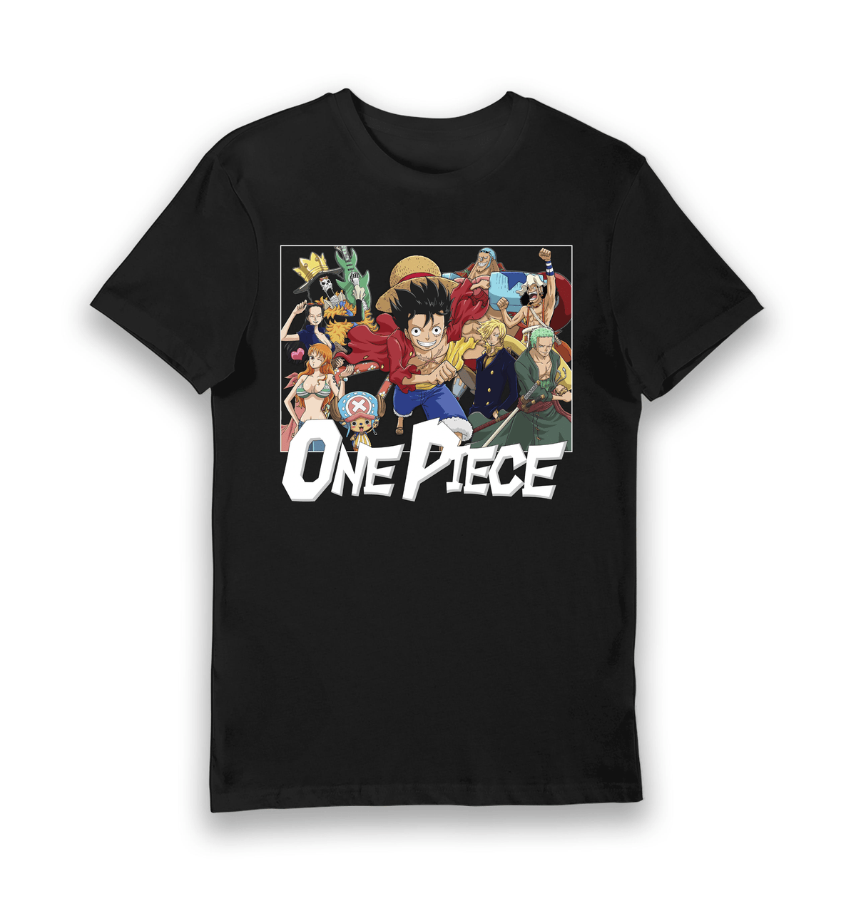 Black Printed T-shirt Front