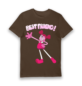 Brown Printed T-shirt Front