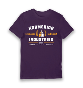 Purple Printed T-shirt Front