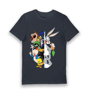 Navy Printed T-shirt Front