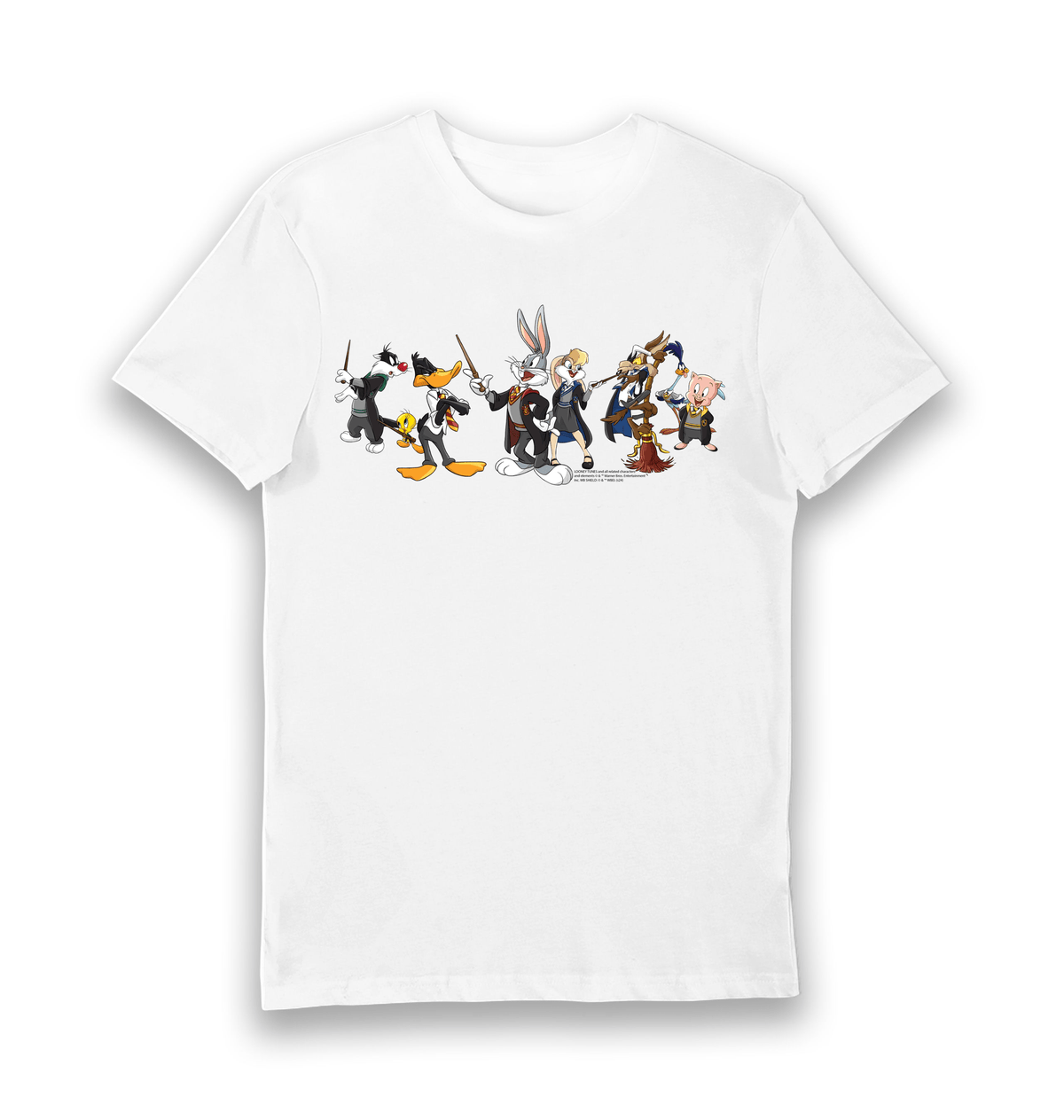 White Printed T-shirt Front