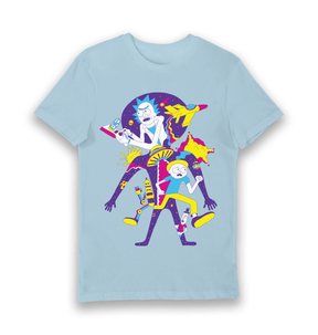 Light Blue Printed T-shirt Front