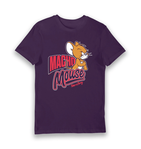 Purple Printed T-shirt Front