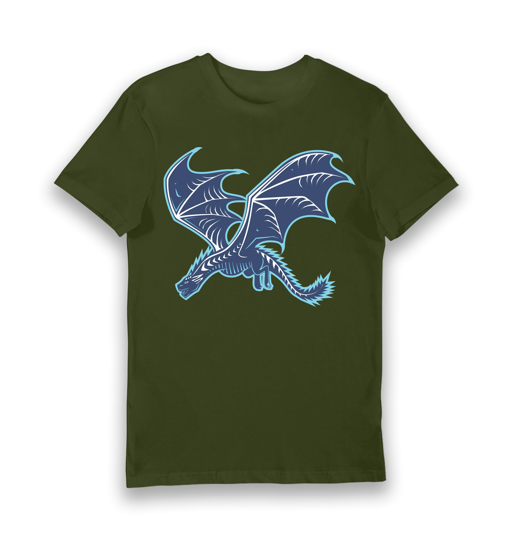 Forest Green Printed T-shirt Front