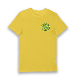 Yellow Printed T-shirt Front