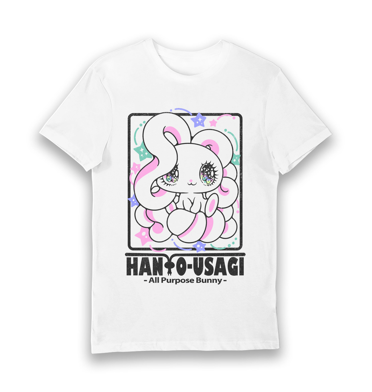White Printed T-shirt Front