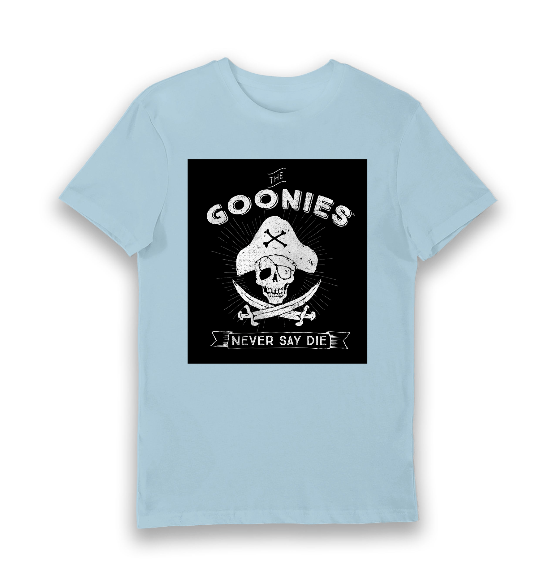 Light Blue Printed T-shirt Front
