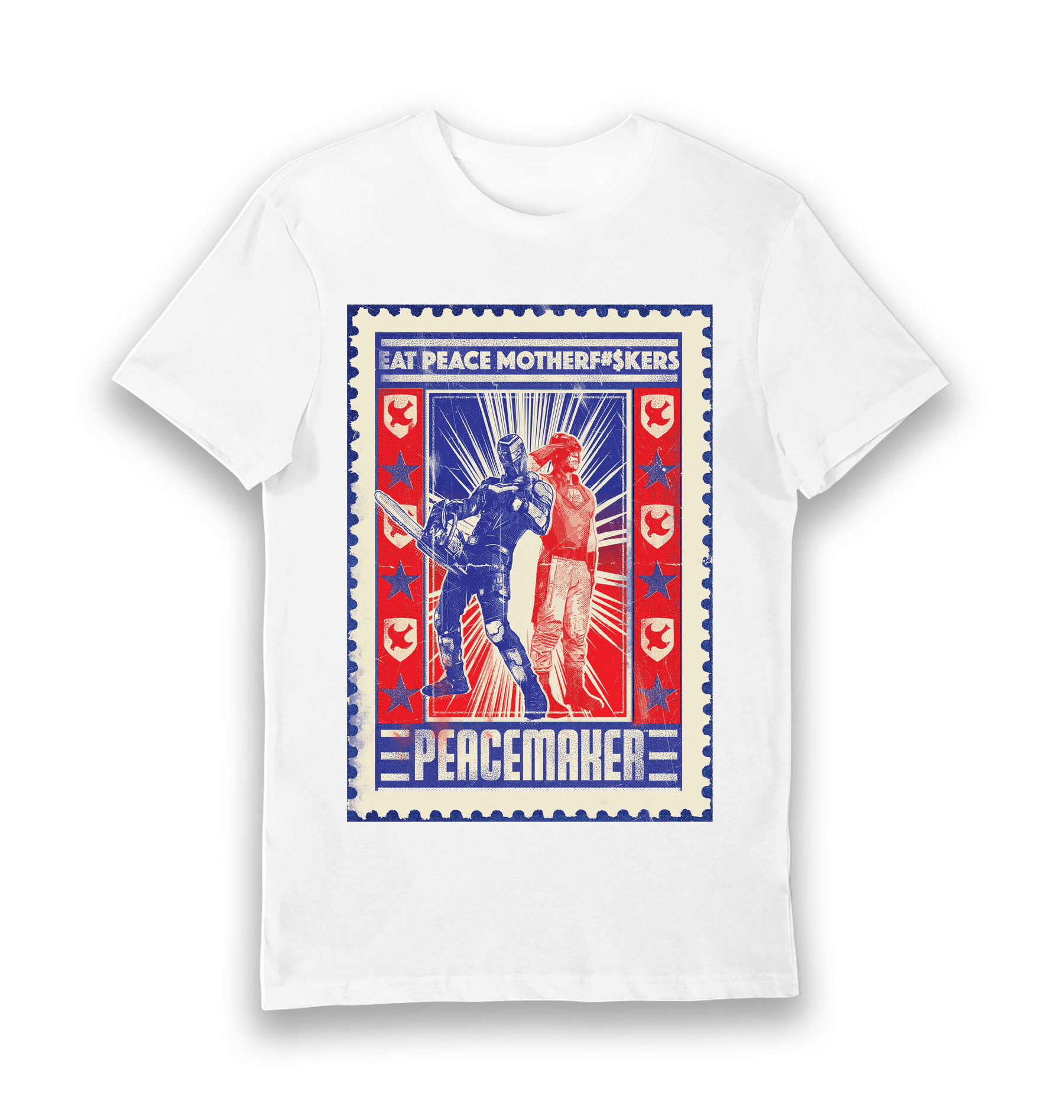 White Printed T-shirt Front