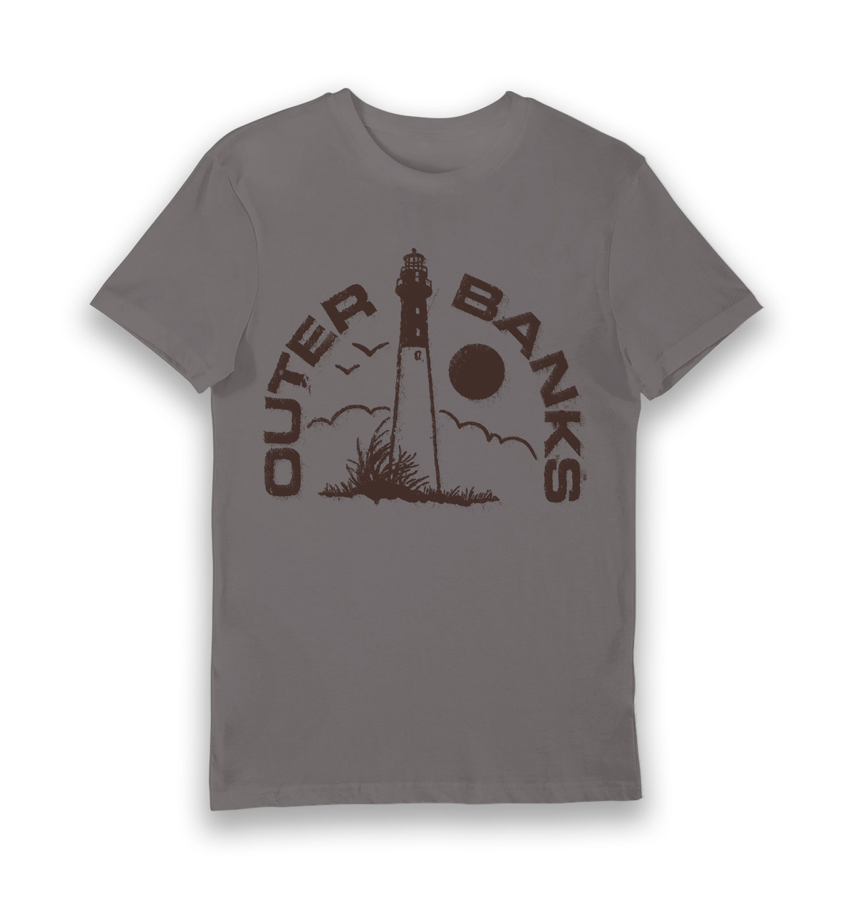 Charcoal Printed T-shirt Front