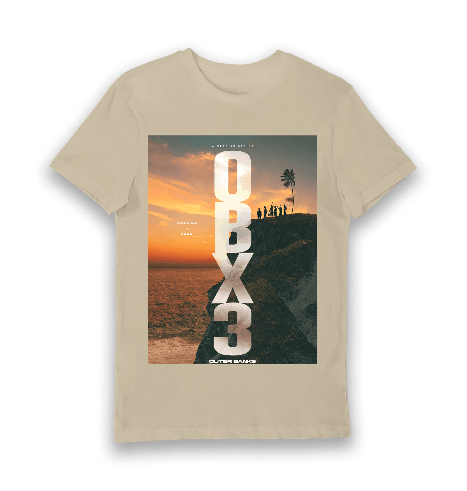 Sand Printed T-shirt Front