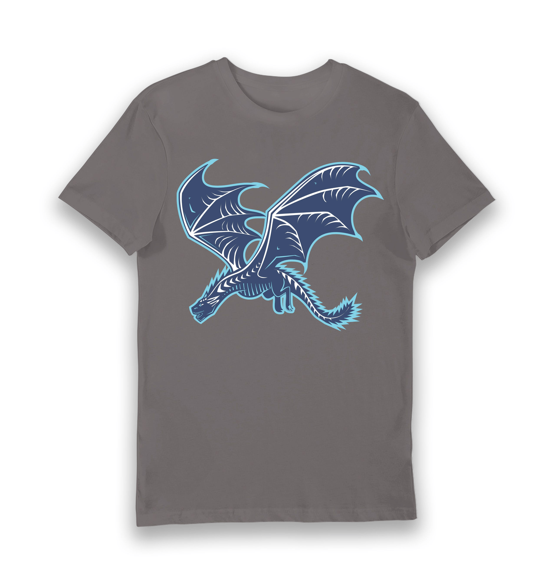 Charcoal Printed T-shirt Front