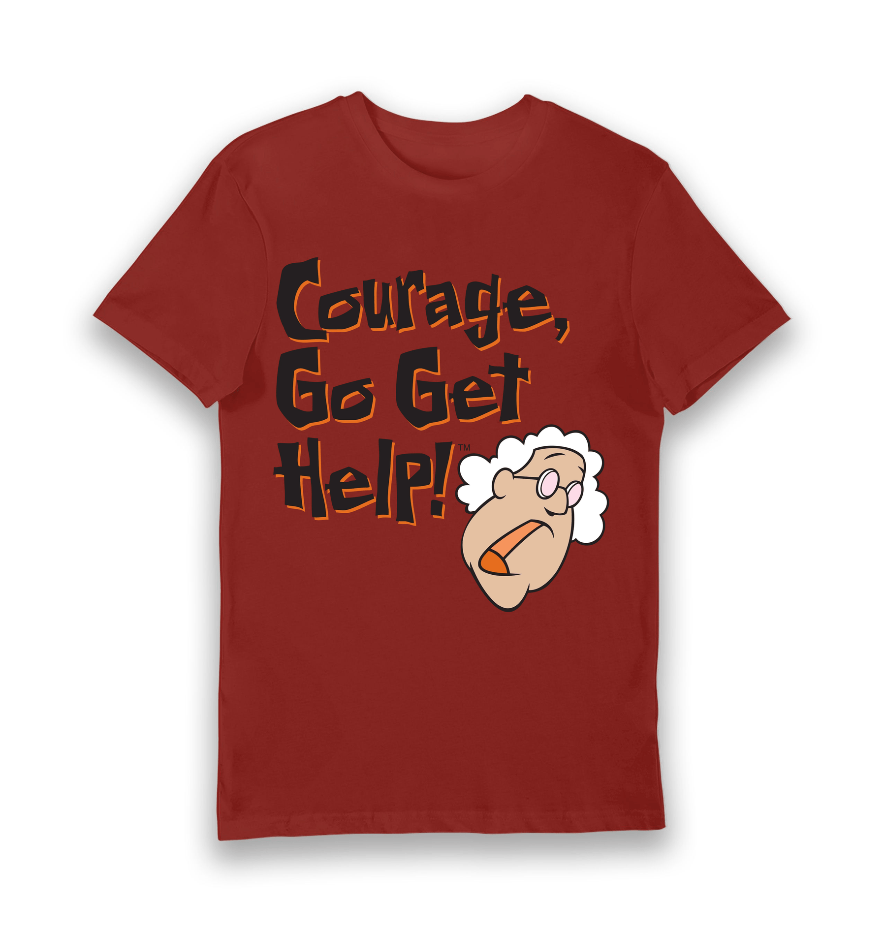 Brick Red Printed T-shirt Front