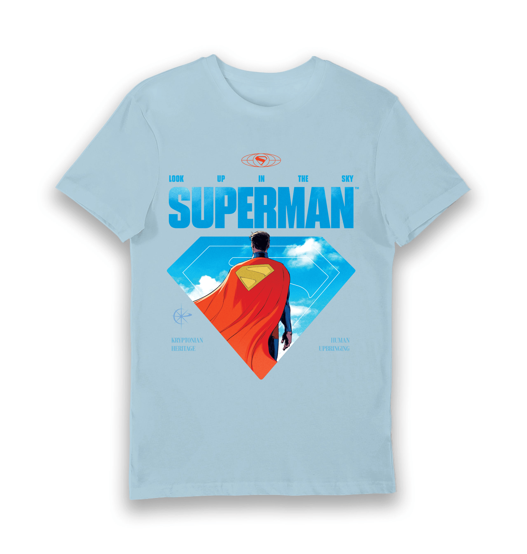 Light Blue Printed T-shirt Front