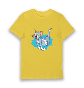 Yellow Printed T-shirt Front