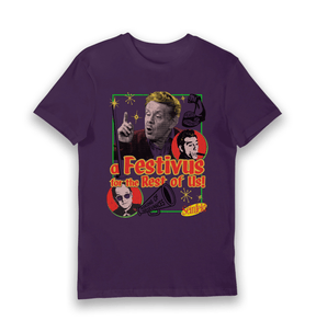 Purple Printed T-shirt Front
