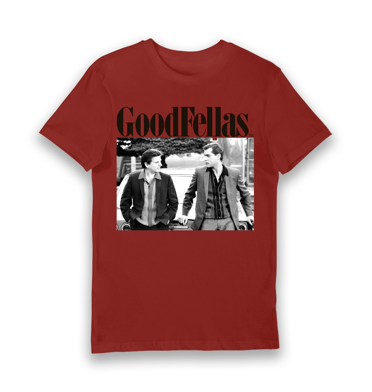 Brick Red Printed T-shirt Front