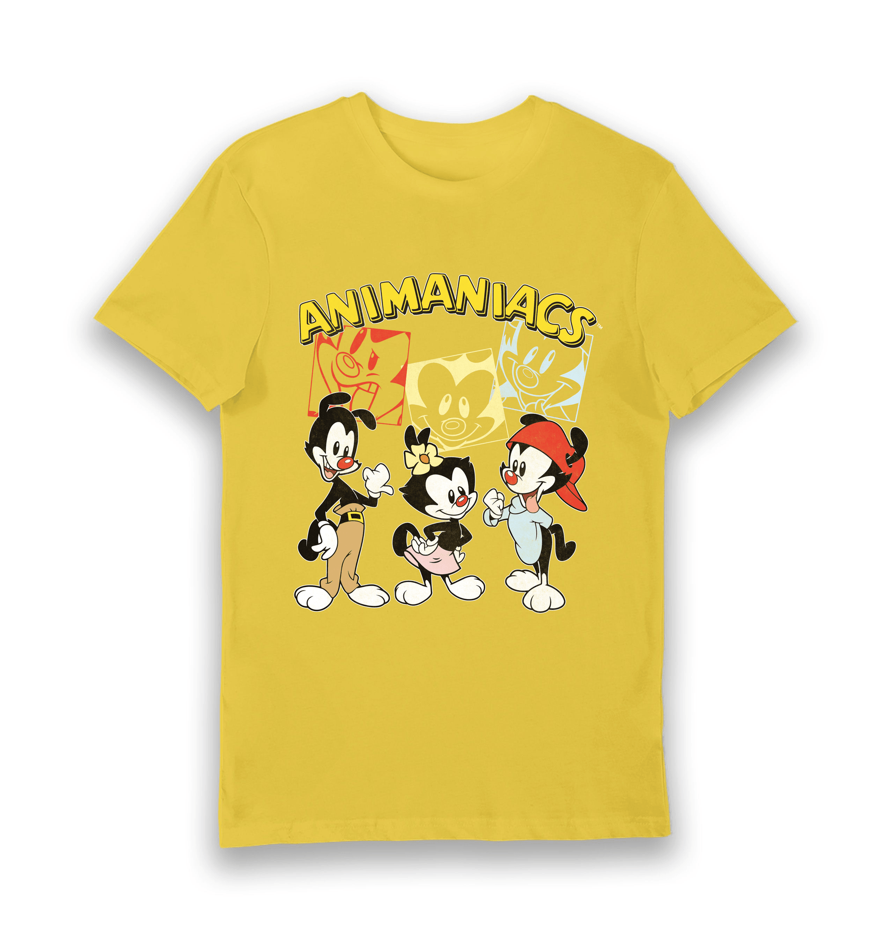 Yellow Printed T-shirt Front