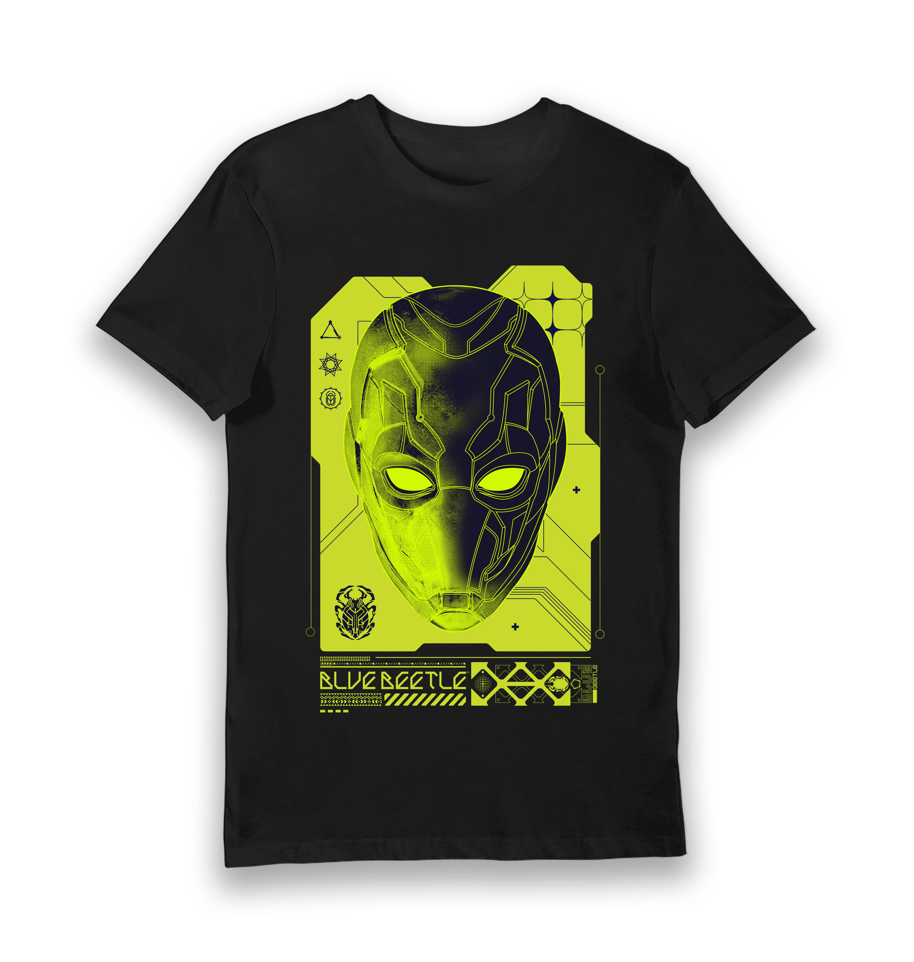 Black Printed T-shirt Front