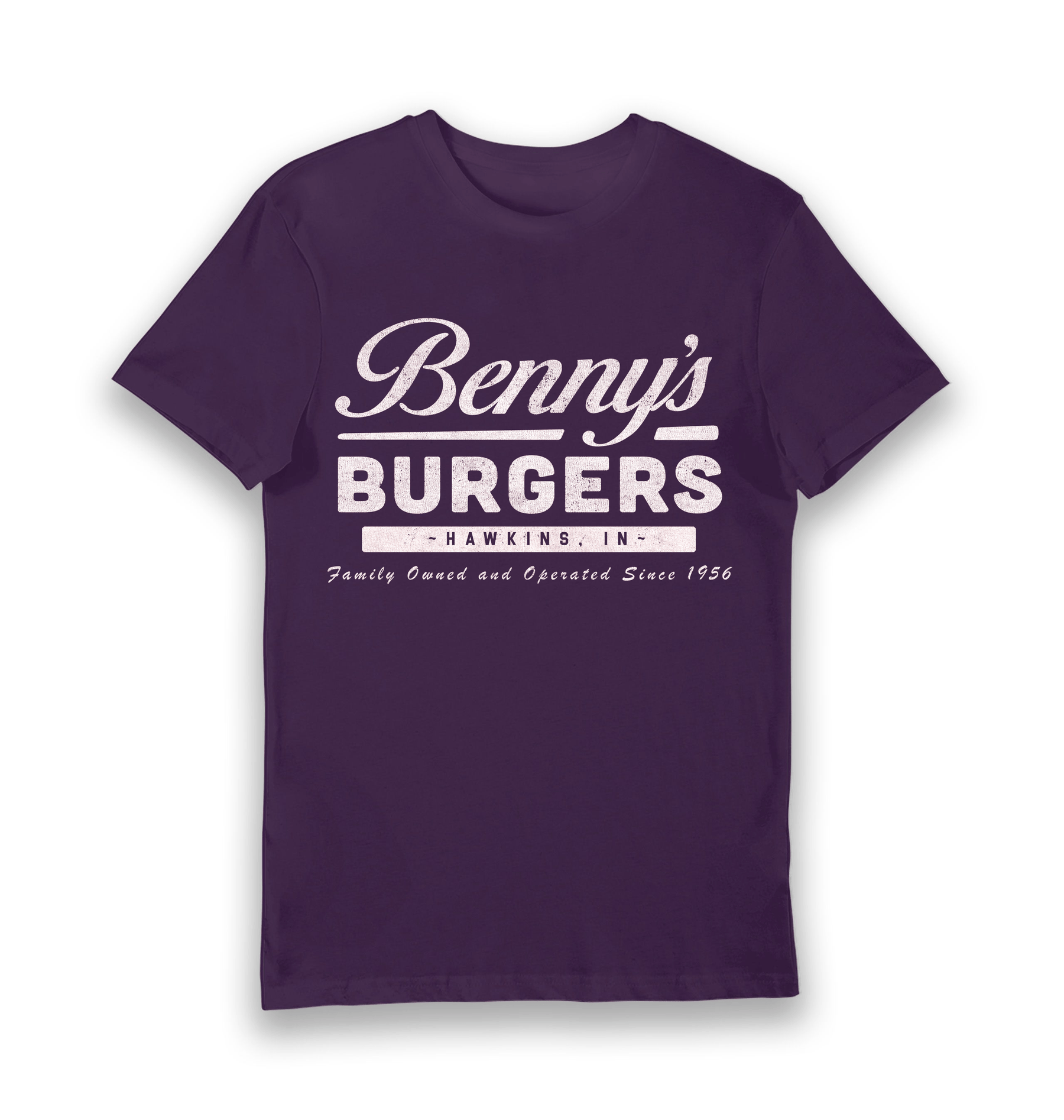 Purple Printed T-shirt Front