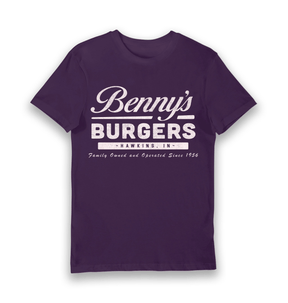 Purple Printed T-shirt Front