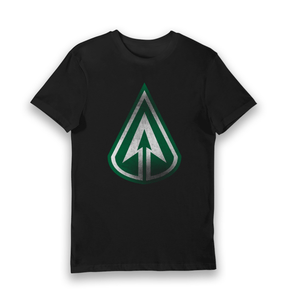 Black Printed T-shirt Front