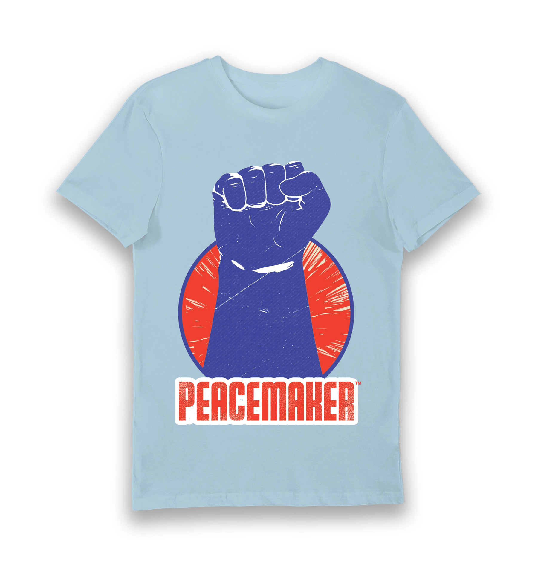 Light Blue Printed T-shirt Front