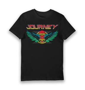 Black Printed T-shirt Front