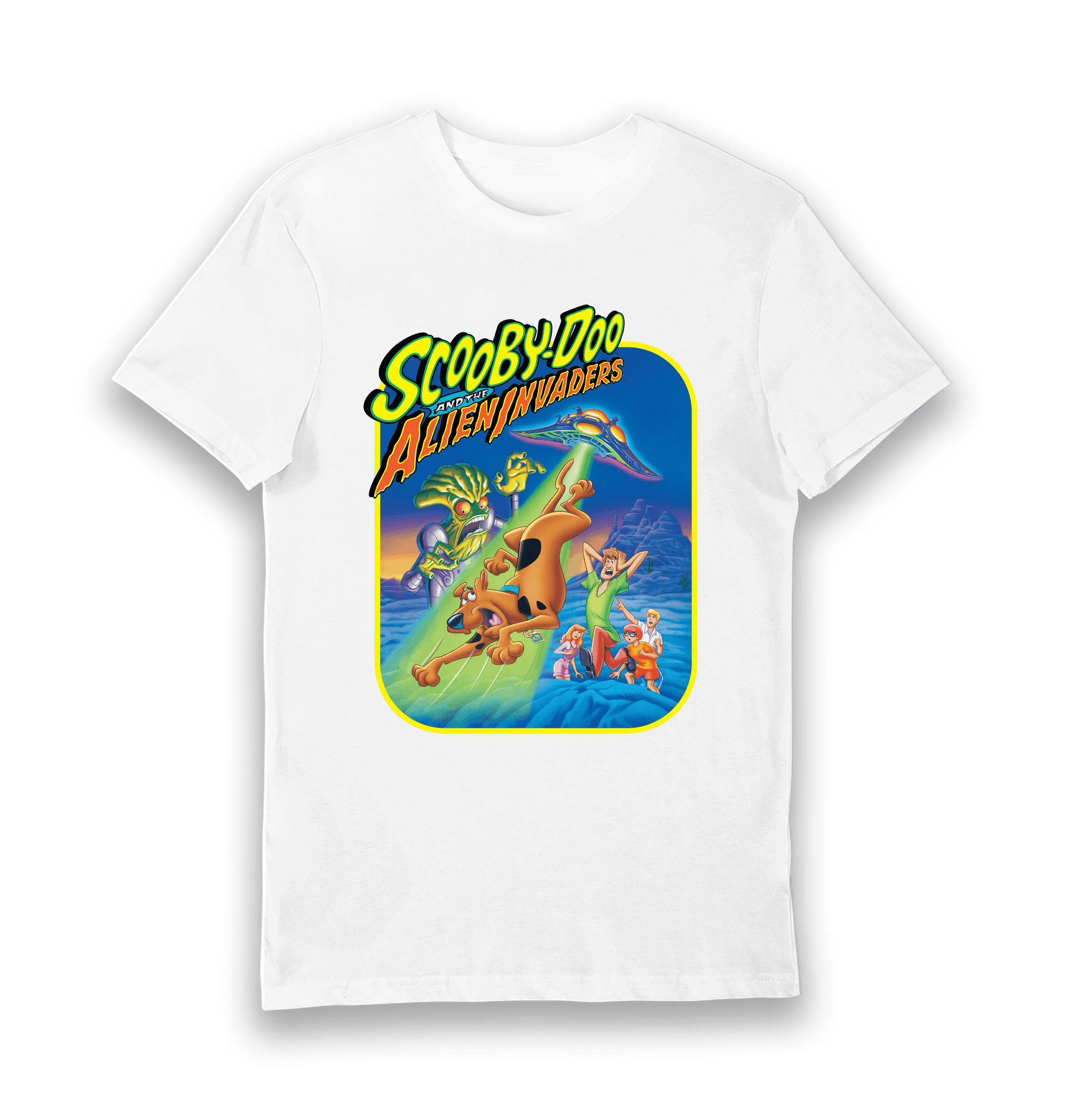 White Printed T-shirt Front
