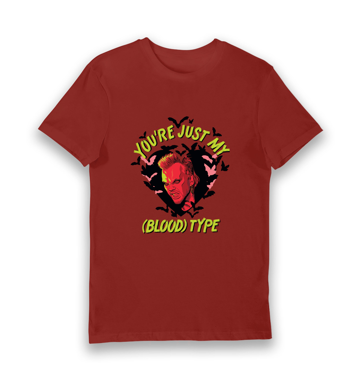 Brick Red Printed T-shirt Front