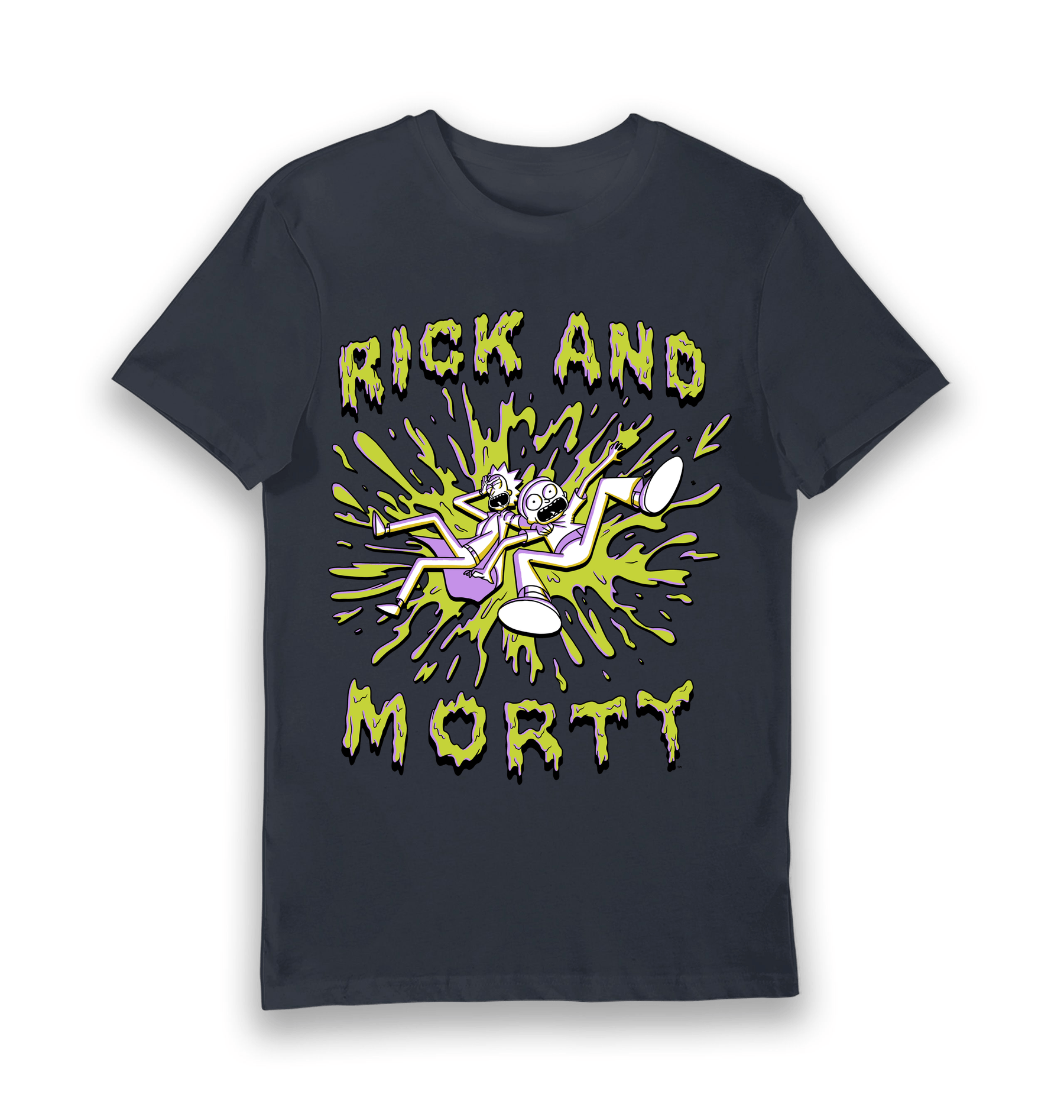 Navy Printed T-shirt Front