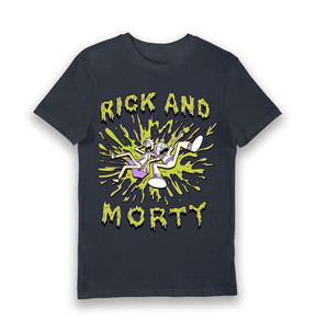 Navy Printed T-shirt Front