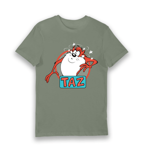 Khaki Printed T-shirt Front