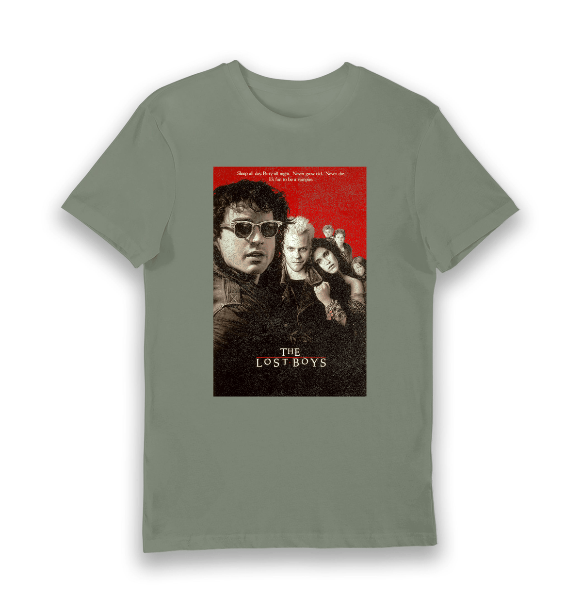 Khaki Printed T-shirt Front