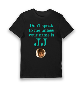 Black Printed T-shirt Front