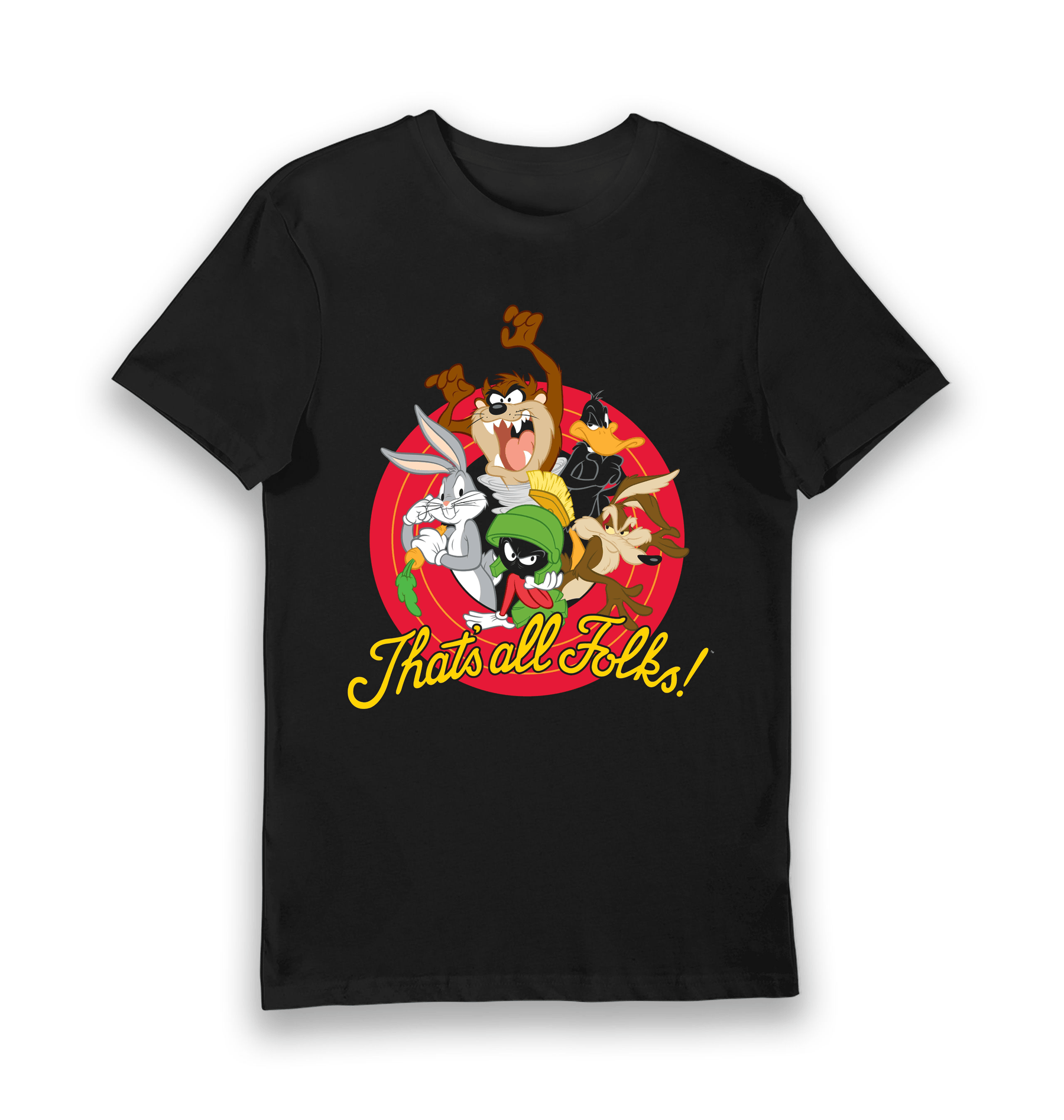 Black Printed T-shirt Front