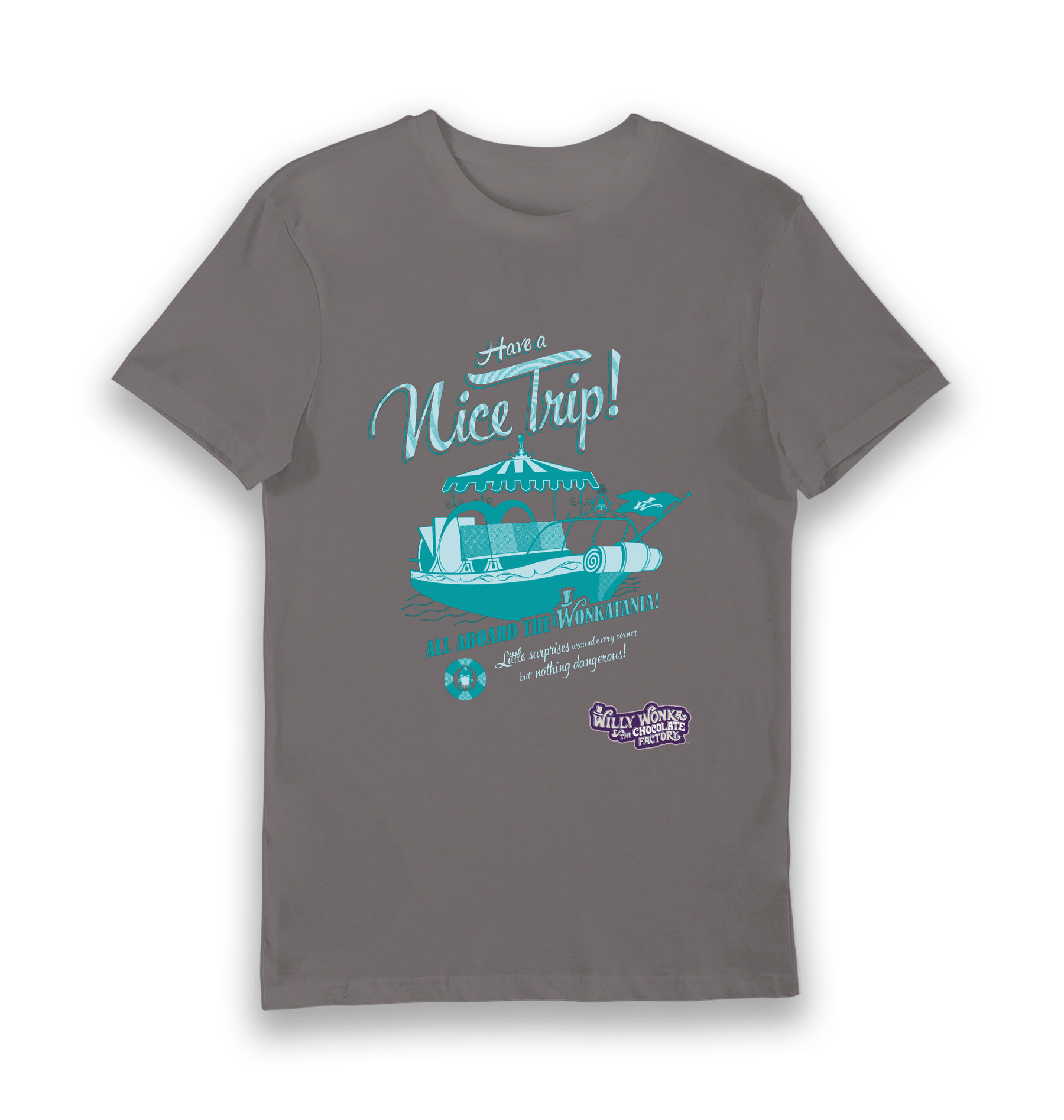 Charcoal Printed T-shirt Front