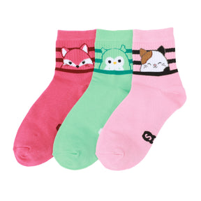 Squishmallows Character Ladies Socks 3 Piece Set