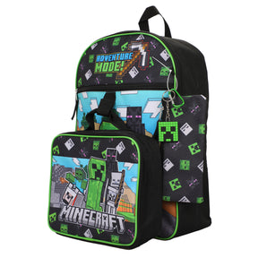 Minecraft Adventure Mode Backpack 5 Piece Set