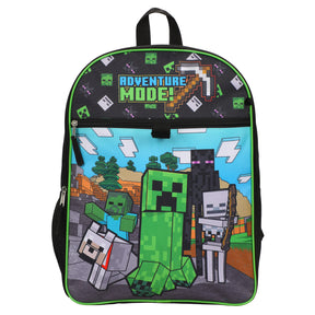 Minecraft Adventure Mode Backpack 5 Piece Set