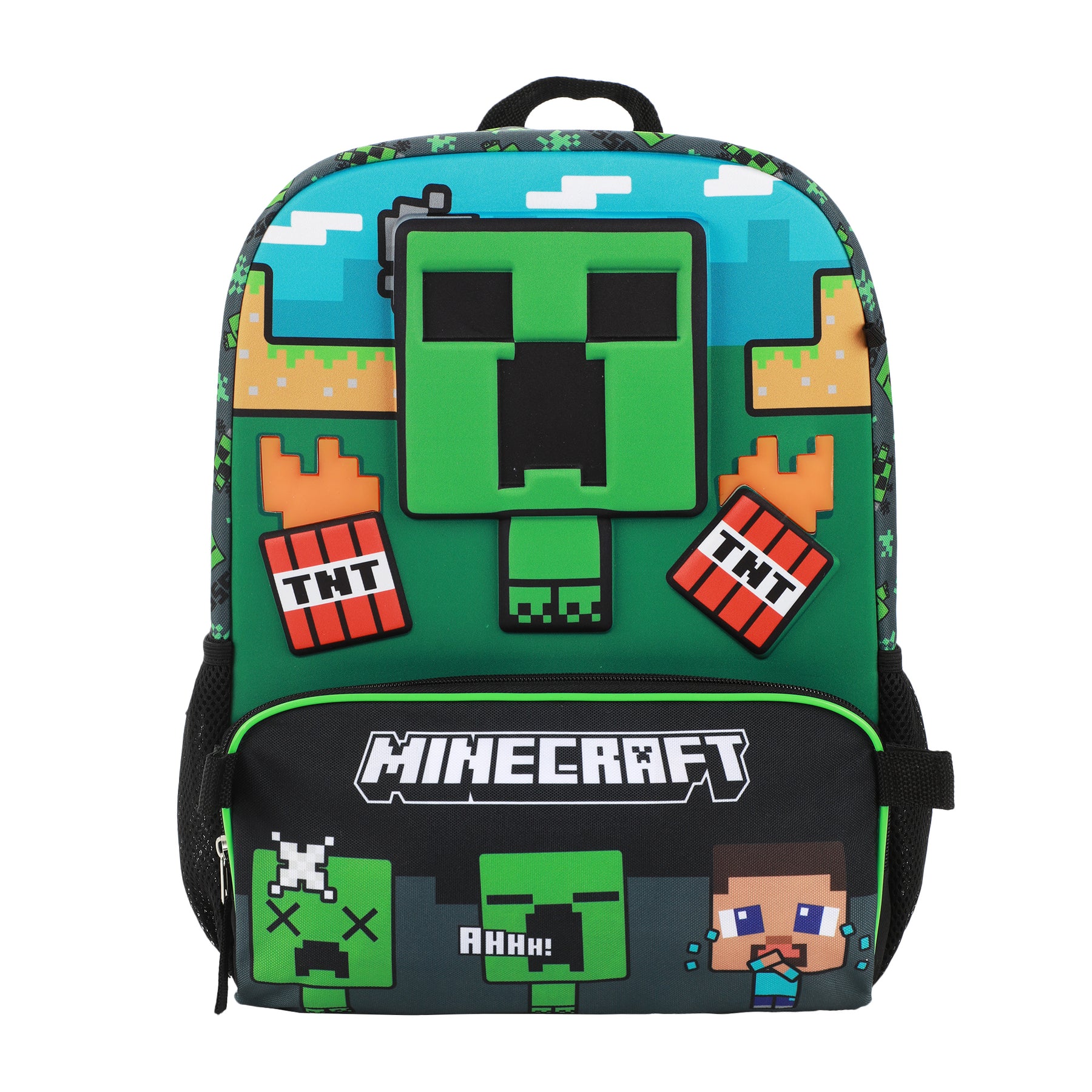 Minecraft Creeper 5 pc Youth Backpack Set