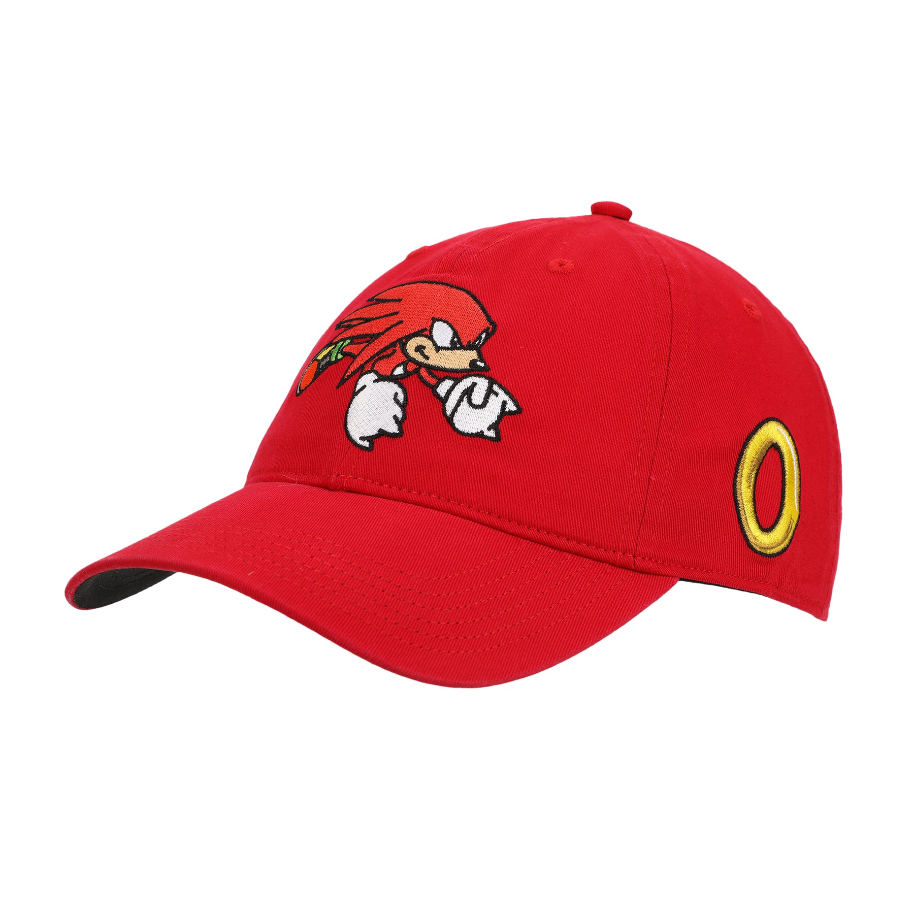 Sonic Knuckles Heavy Cotton Wash Adult Adjustable Slide Red Cap