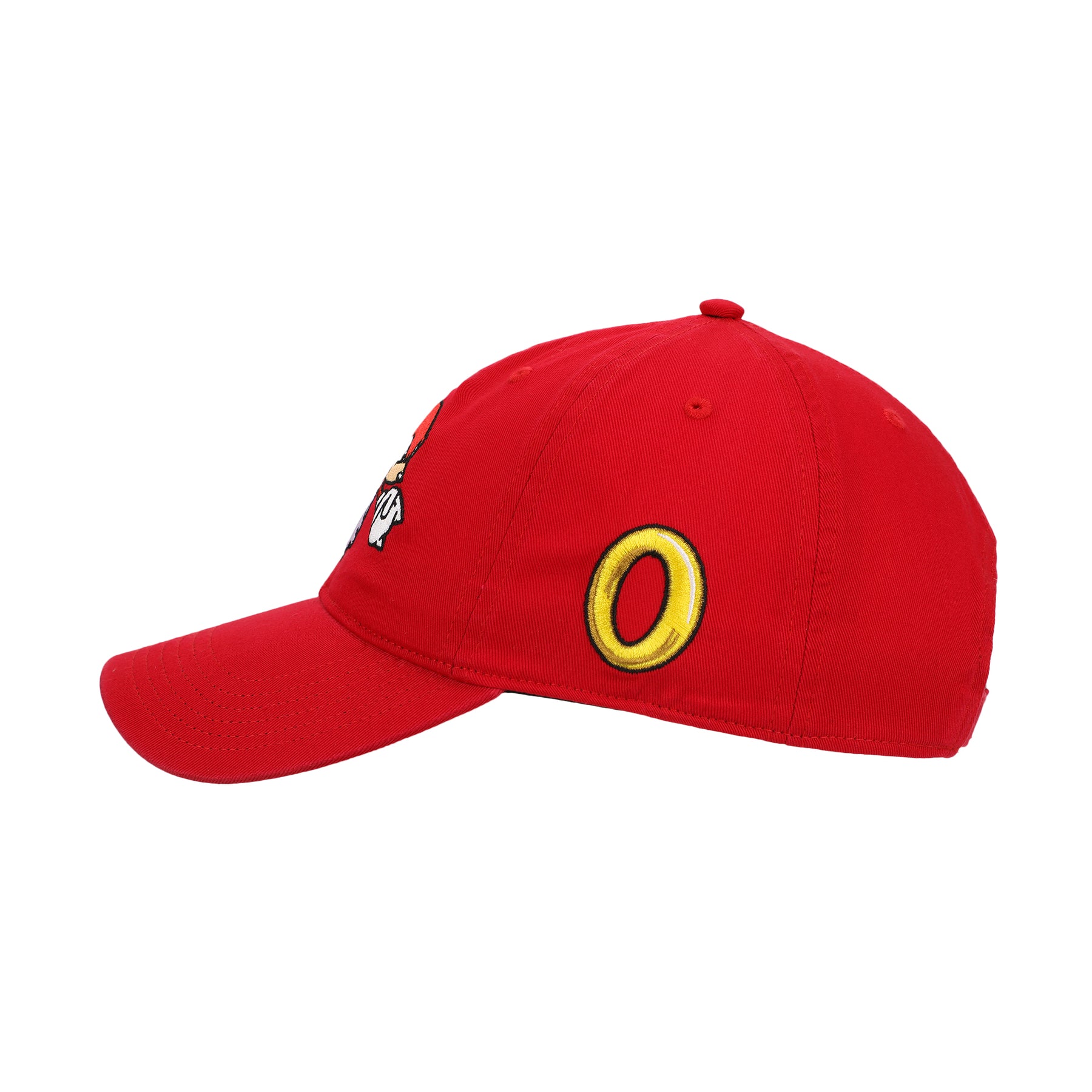 Sonic Knuckles Heavy Cotton Wash Adult Adjustable Slide Red Cap