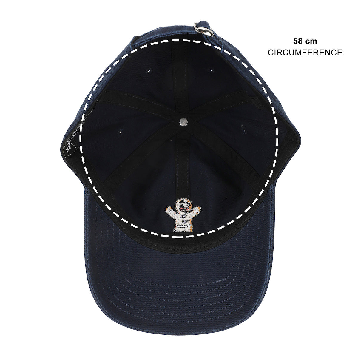 Shrek Embroidered Gingy Navy Unstructured Baseball Cap