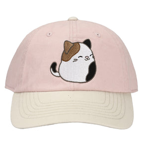 Squishmallows Cam the Cat Embroidery Adult Pink Cap