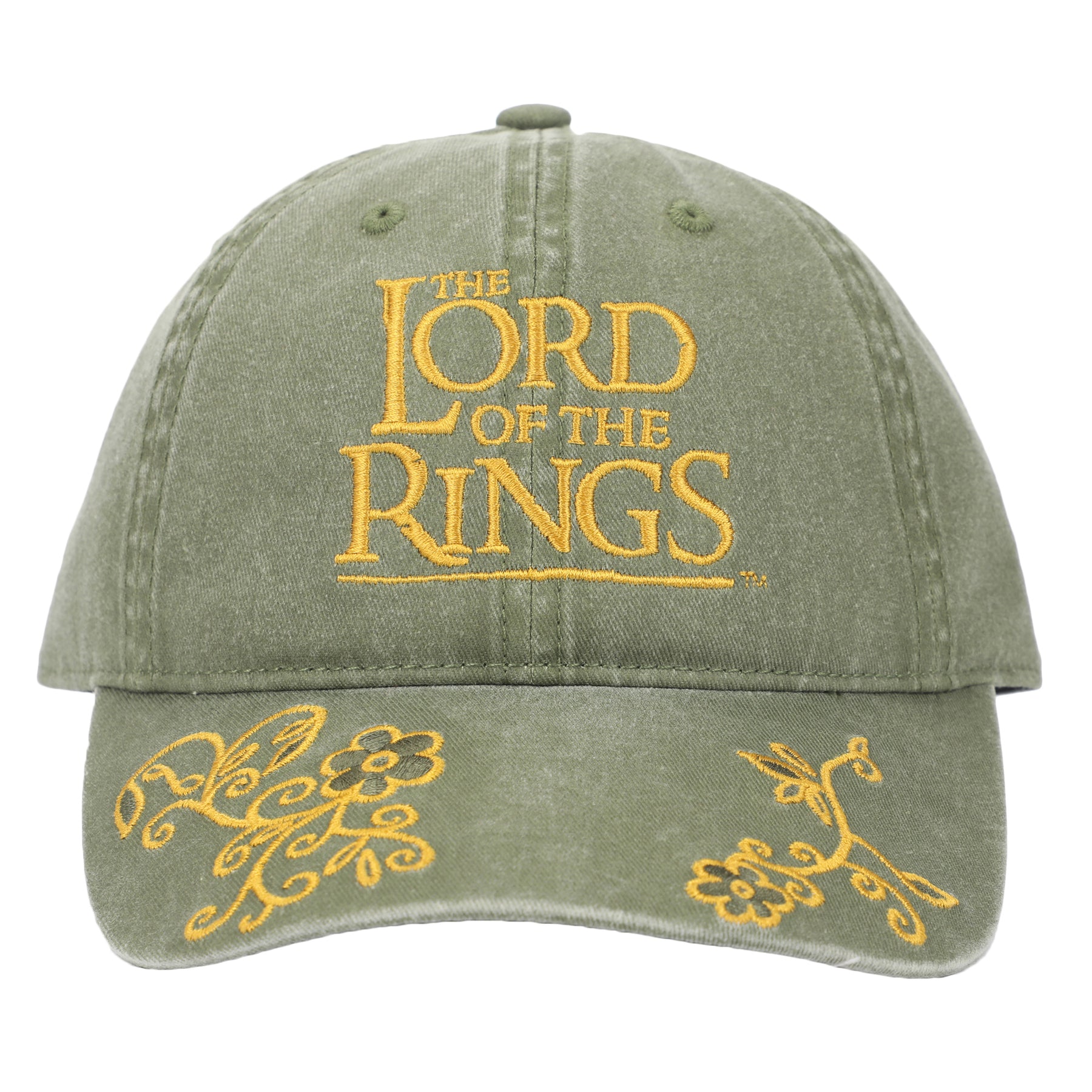 Lord of the Rings Embroidery Vintage Green Cap