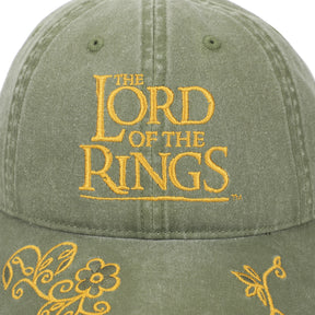 Lord of the Rings Embroidery Vintage Green Cap