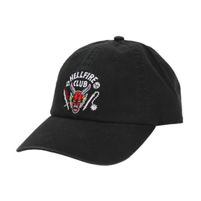 Stranger Things Hellfire Club Black Unstructured Baseball Cap